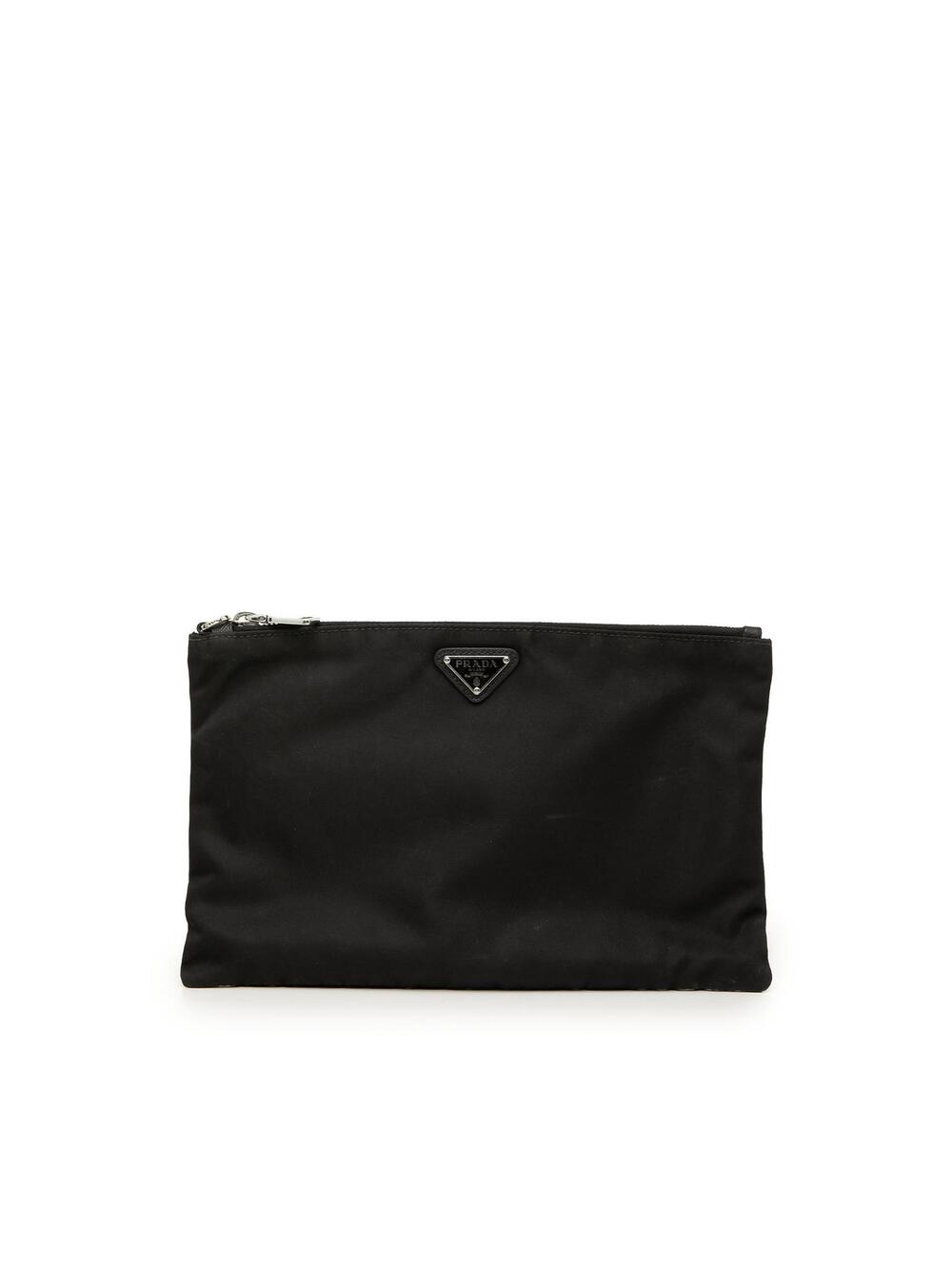 Prada Tessuto Zip Clutch Pre-Loved #288382P34B